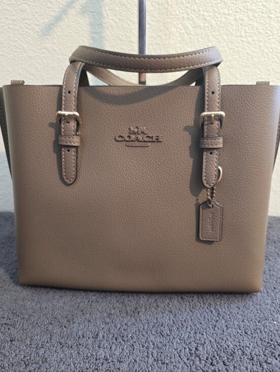 Coach Handbags - NWT COACH CV966 "Dark Stone" Mollie 25 Crossbody Tote Bag